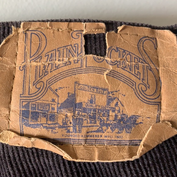 Vintage Plain Pockets corduroy brown pants. W. 30. - Picture 5 of 5